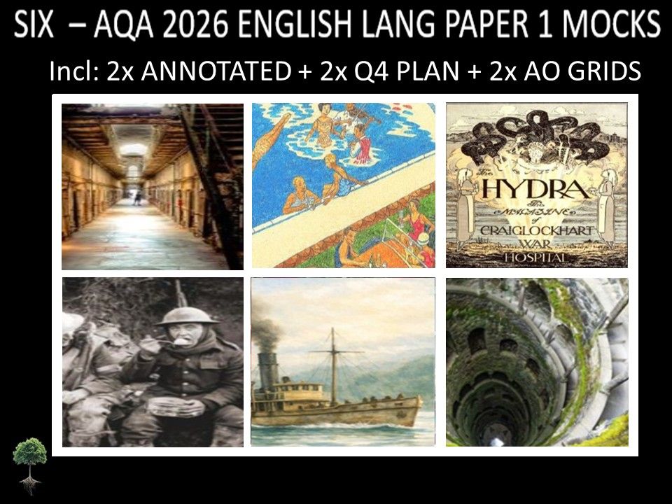 SIX - AQA PAPER 1 | 2026 FULL MOCKS | ANNOTATED | Q4 PLAN | AO GRIDS