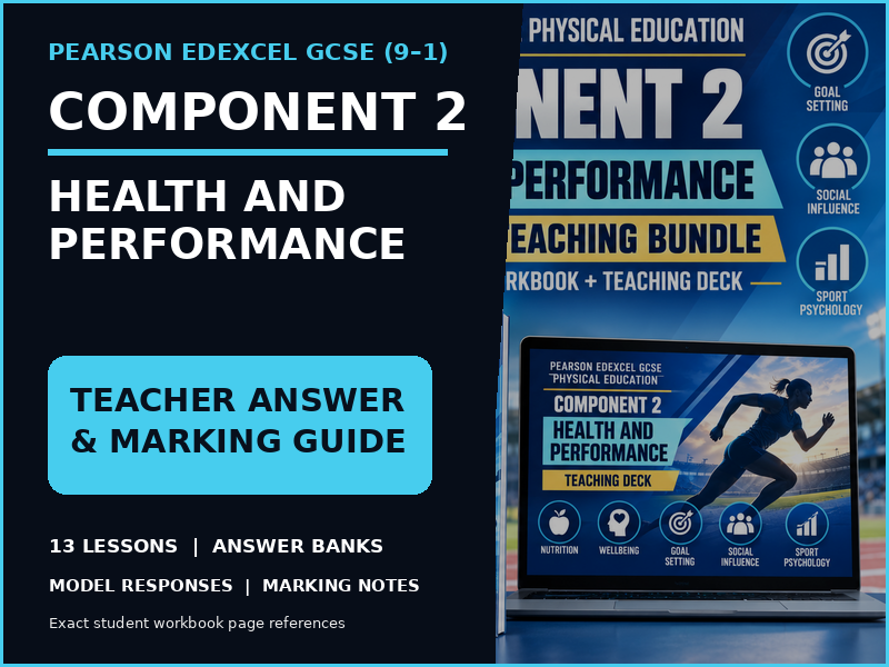 Edexcel GCSE PE Component 2 Teacher Answer and Marking Guide