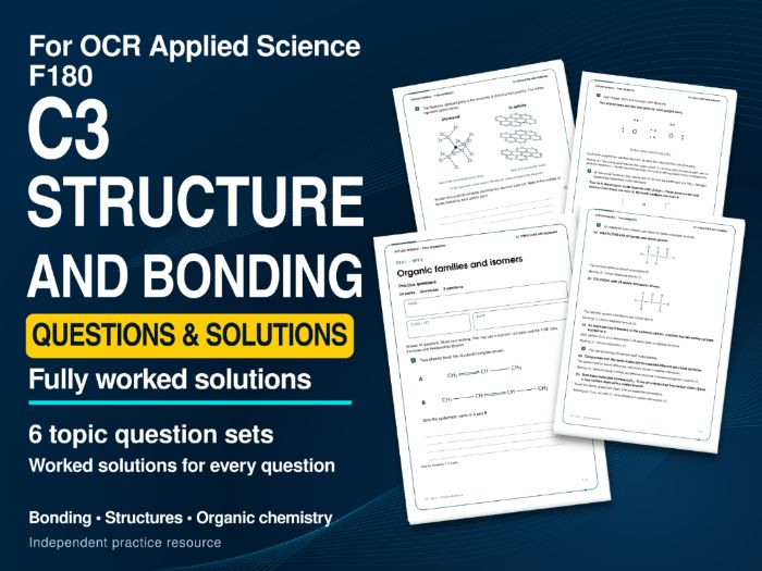 OCR AAQ Applied Science - F180 C3 Practice Questions