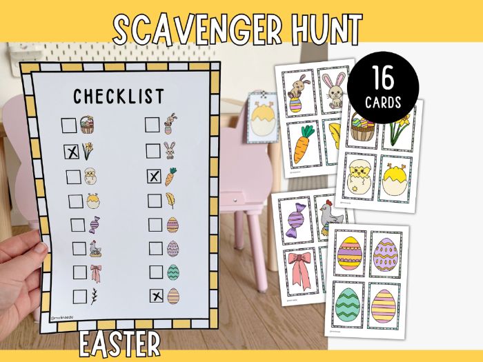 Easter Scavenger Hunt - Printable Game for Kids