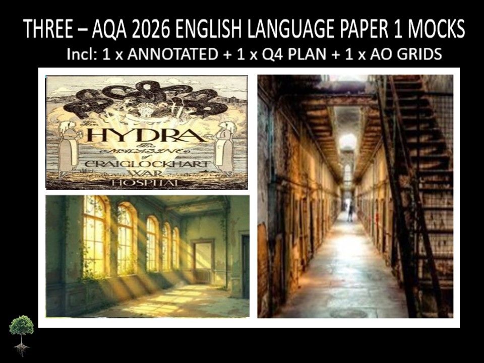 THREE - AQA PAPER 1 | 2026 FULL MOCKS | ANNOTATED | Q4 PLAN | AO GRIDS