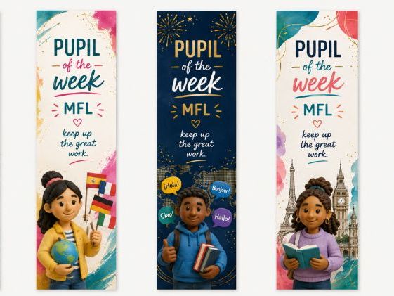 bookmarks: MFL pupil of the week