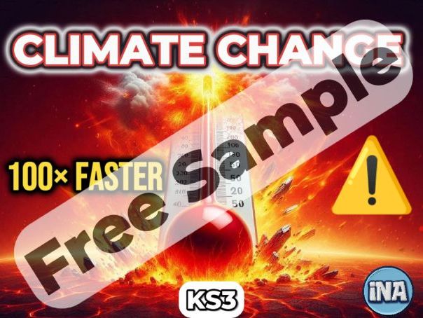 Climate Change KS3 Worksheet - FREE SAMPLE | Full Version Available