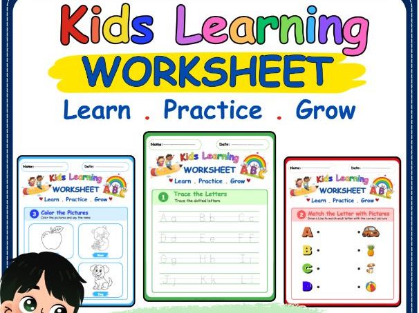 Alphabet & Numbers Worksheets | Letter & Number Tracing Activities | EYFS & Reception