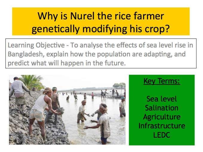 KS3 / KS4 Geography: Climate change impacts in Bangladesh (mystery lesson)