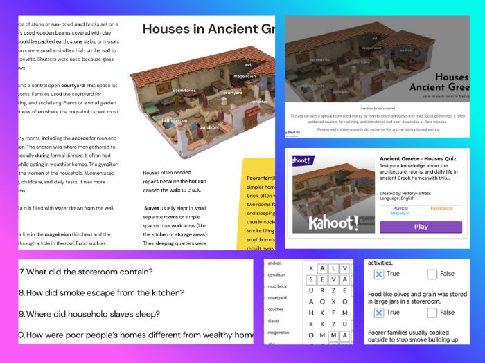 House in Ancient Greece: Complete KS2 Resource Pack