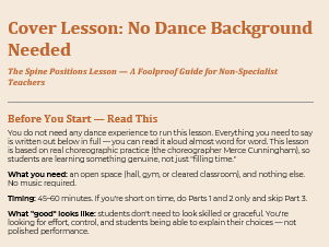 "No-Experience Dance Cover Lesson – KS3"