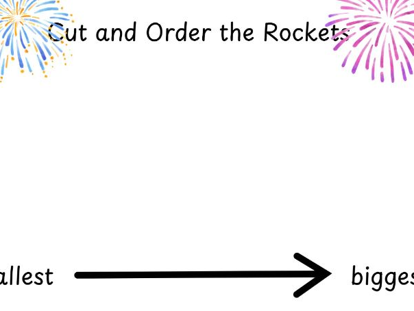 Order the Rockets by Size EYFS Maths Size Ordering Nursery and Reception