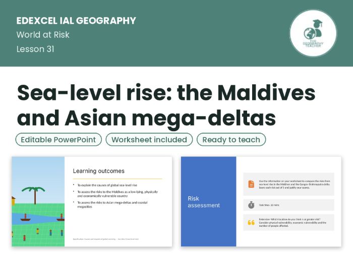 Sea-level rise: the Maldives and Asian mega-deltas – Edexcel IAL Geography