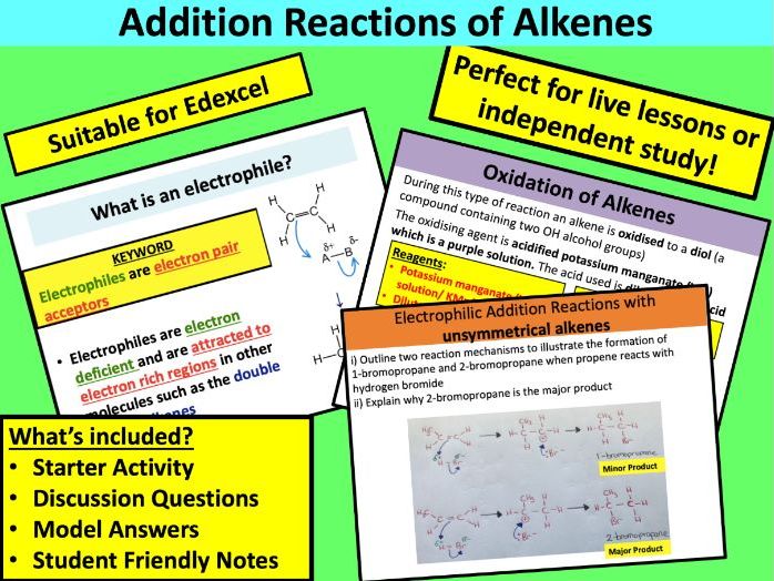Addition Reactions of Alkenes (Edexcel)