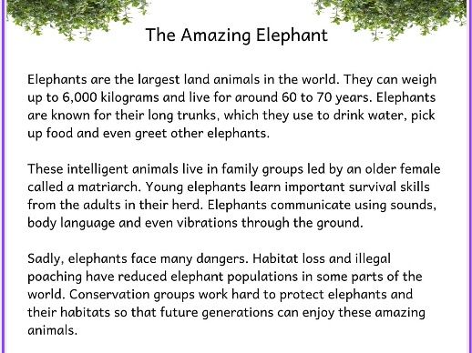VIPERS Reading Comprehension Bundle | Animals | Elephant, Tiger & Dolphin |