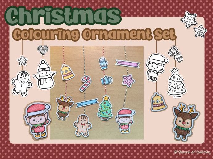 Christmas Colouring Ornament Set | Best for December Classroom Decoration