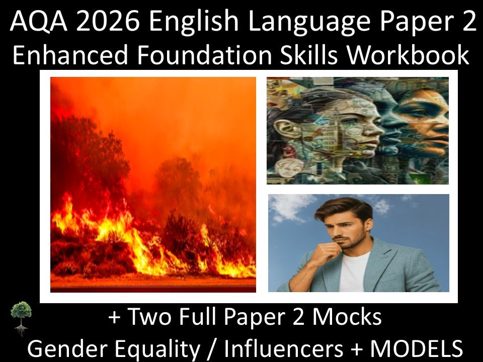 AQA 2026 English Language Paper 2 : Enhanced Foundation Skills Workbook + MODELS