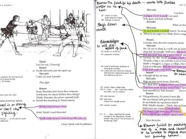 Romeo & Juliet – Fully Annotated GCSE Text (AQA English Literature Focus)