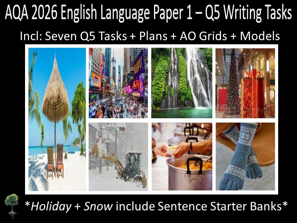 Seven Question 5 - AQA 2026 GCSE English Language Paper 1 |  Plans, AO Grids, Models