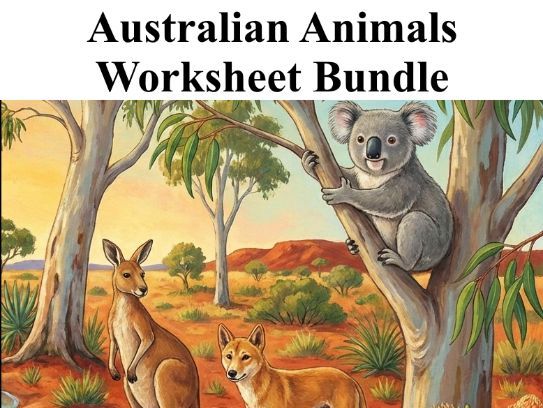 Australian Animals "Chunked" Assignment Bundle
