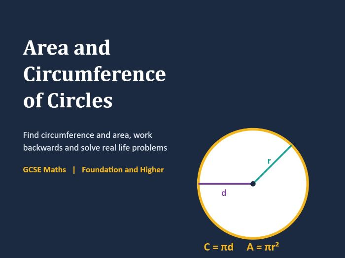 Area and Circumference of Circles: Full GCSE Maths Lesson