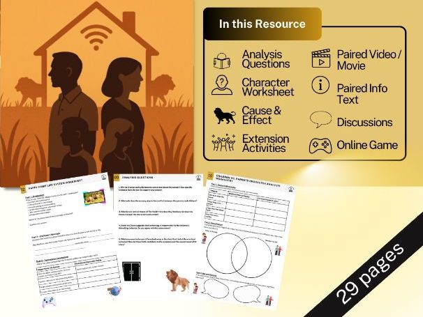 The Veldt by Ray Bradbury - 7 DAY! Lesson Plan - Worksheets, Video, Much More!