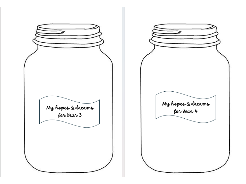 Hopes and Dreams for the Year Wish Jar activity