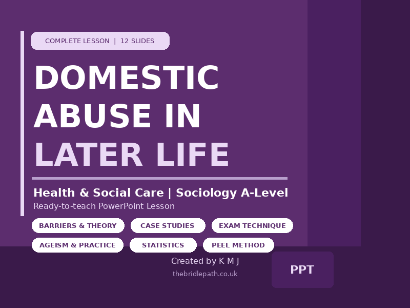 Domestic Abuse in Later Life | Full Lesson