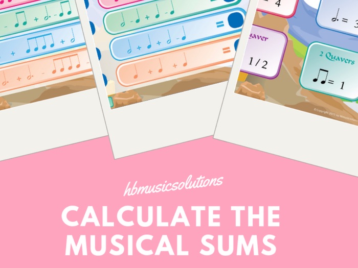 Calculate The Musical Sums Interactive Music Game