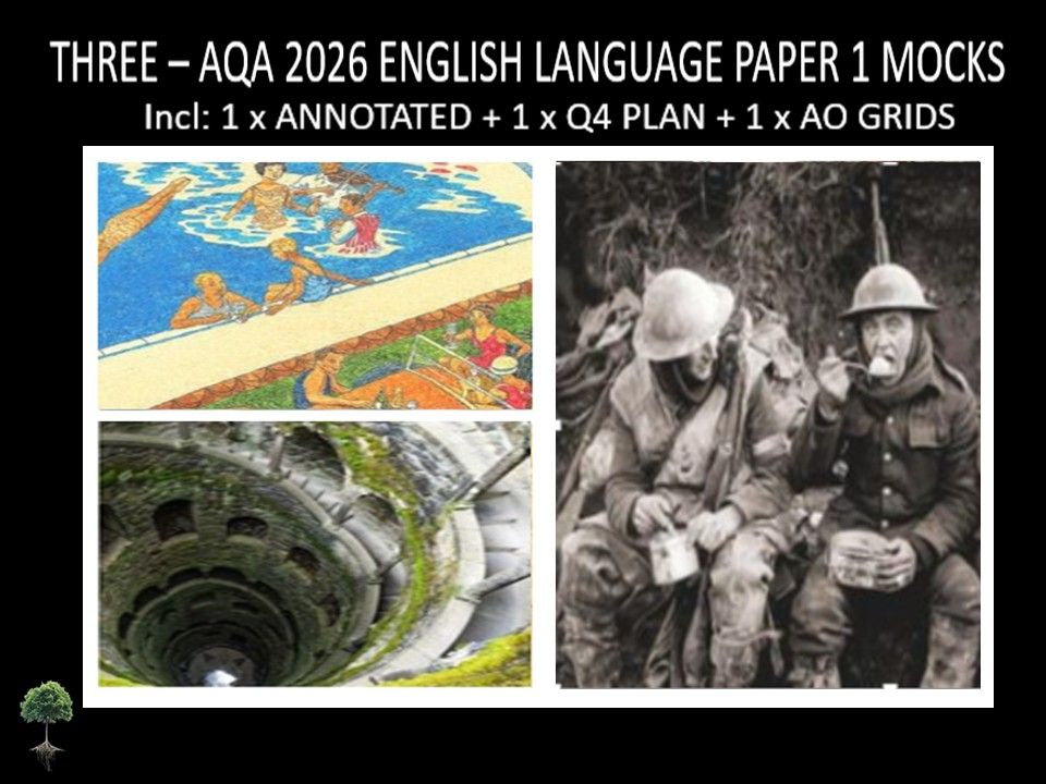 THREE - AQA PAPER 1 | 2026 FULL MOCKS | ANNOTATED | Q4 PLAN | AO GRIDS