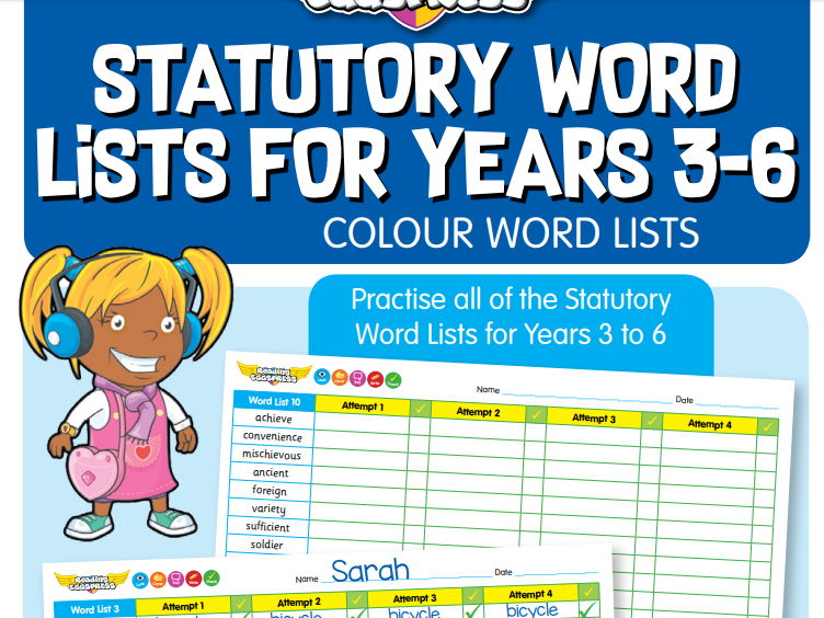 SPELLINGS: STATUTORY WORD LISTS FOR YEARS 3-6