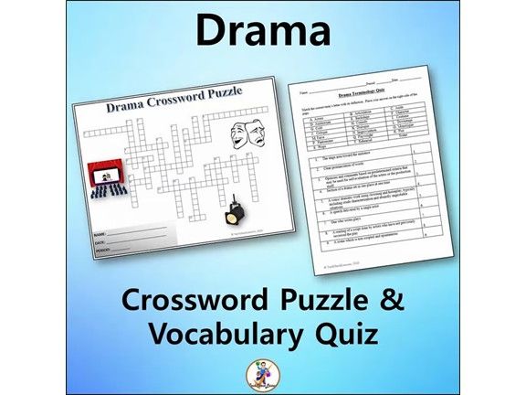 Drama Crossword & Vocabulary Quiz