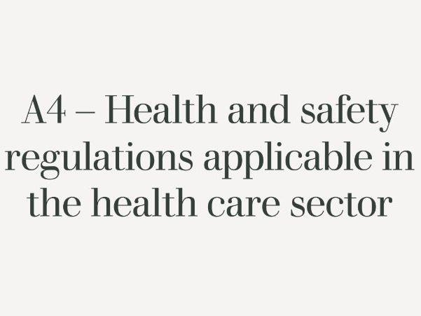 Health and Social care T-level - A4