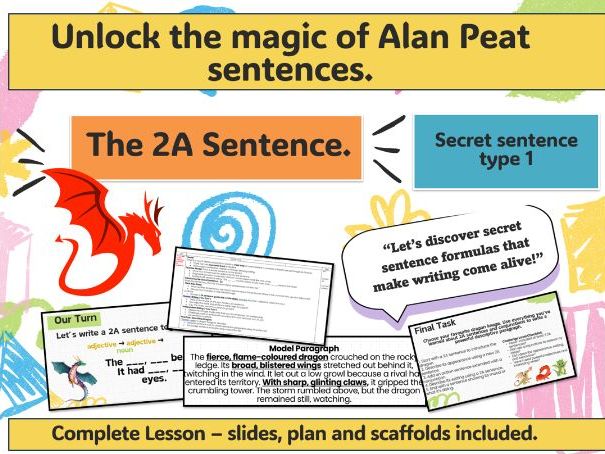 2A  SENTENCES   COMPLETE LESSON (ALAN PEAT)  KS2 FULLY UPDATED 2025