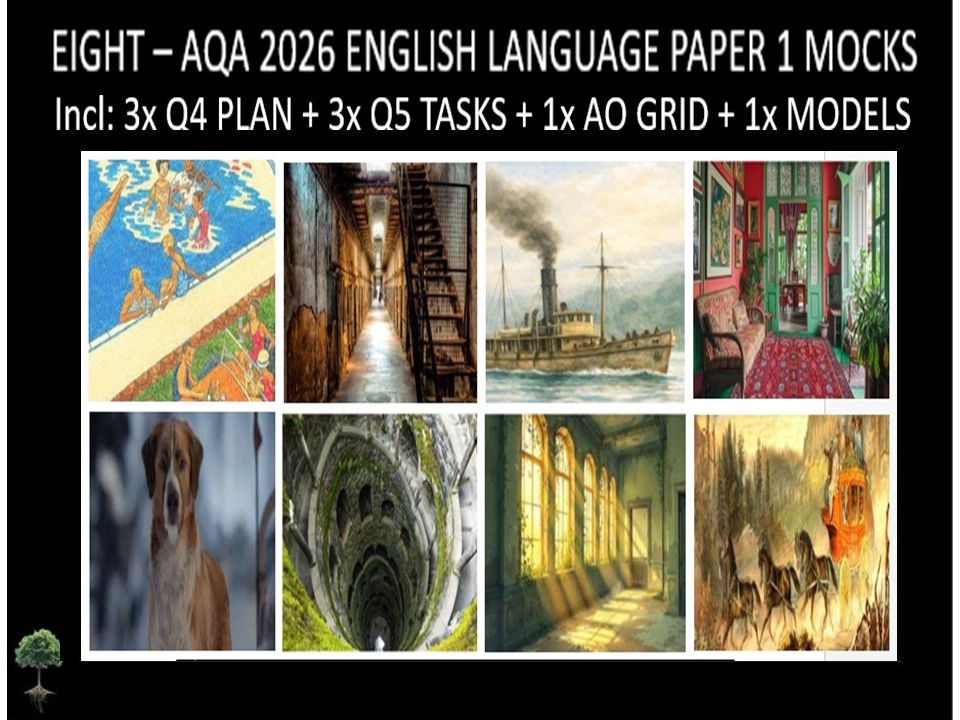 EIGHT - AQA PAPER 1 | 2026 FULL MOCKS | Q4 PLAN | Q5 TASKS | AO GRIDS | MODELS