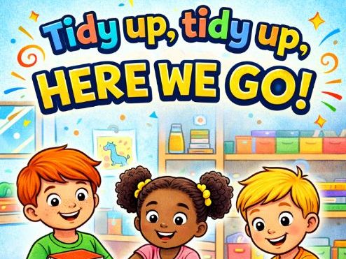 Tidy Up Tidy Up - Here We Go!  Fun Classroom Song