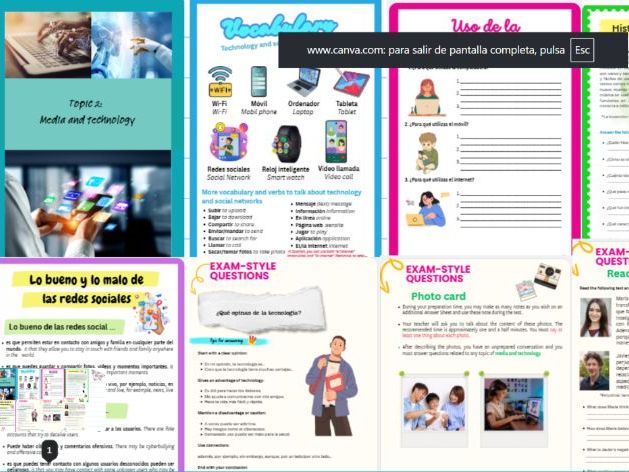 AQA GCSE Spanish – New Specification, Theme 3, Media and technology