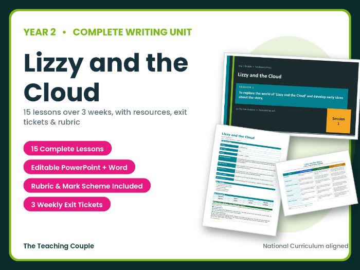 Lizzy and the Cloud | Year 2 English Unit | 15 Complete Lessons + Resources +