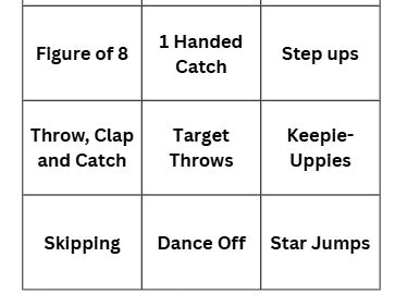 Active Challenge Bingo
