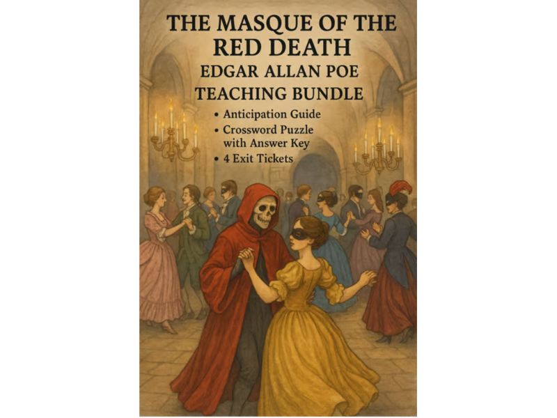 The Masque of the Red Death Unit | Poe Activities, Vocabulary & Quiz