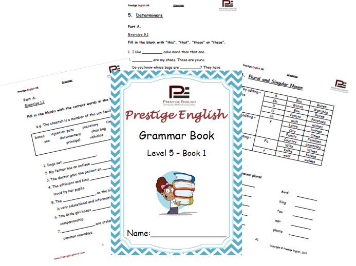 English Grammar Book – Level 5 – Book 1