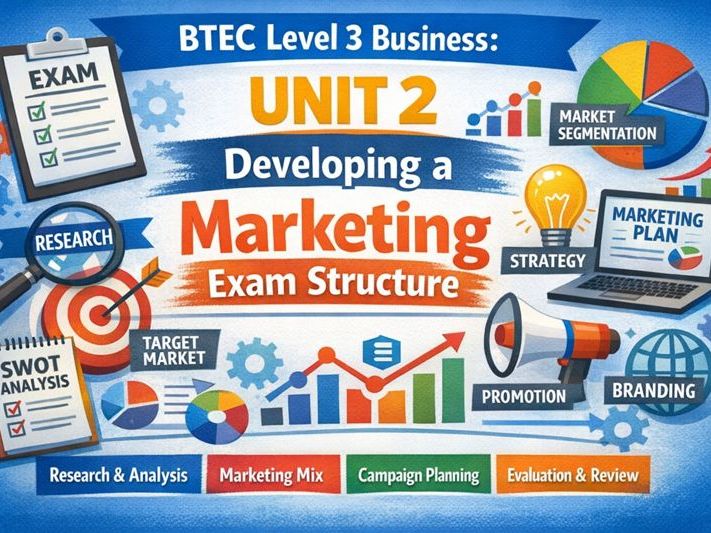 BTEC Level 3 Business: Unit 2 Developing a marketing exam structure