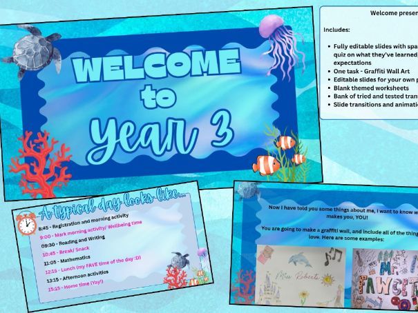 New Year Class Welcome Presentation | Editable Canva Template
