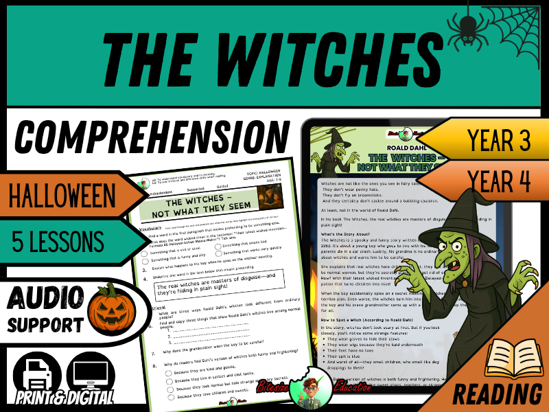 The Witches – Not What They Seem | Reading Comprehension | Year 3/4