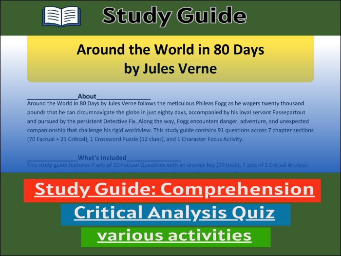 Around the World in 80 Days, study guide & Activities