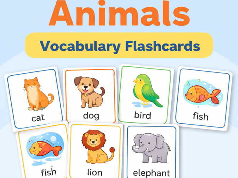 English Vocabulary Flashcards for ESL