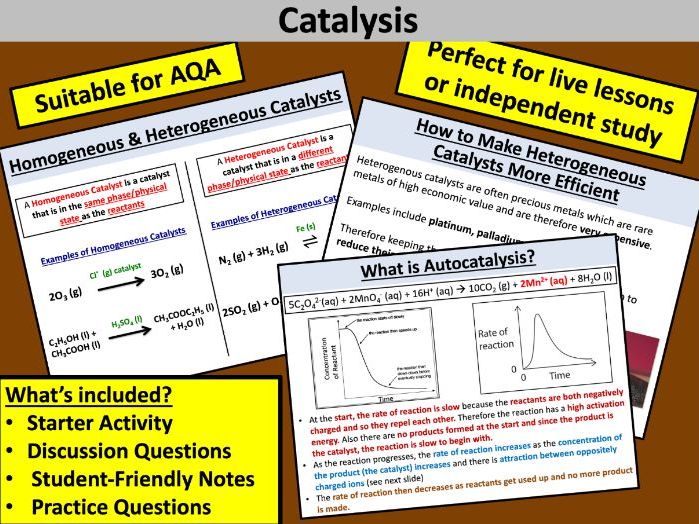 Catalysis (AQA)