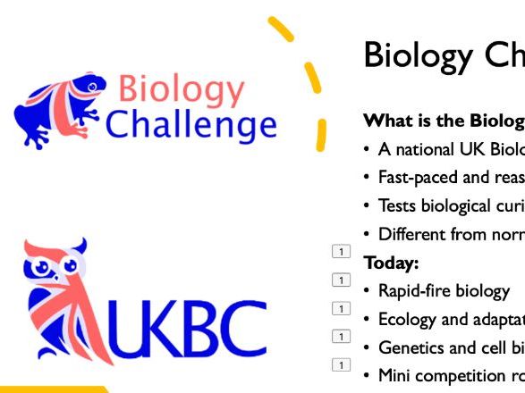 Introduction to the UK Biology Challenge – Reasoning, Vocabulary and Ecology (KS3–GCSE)
