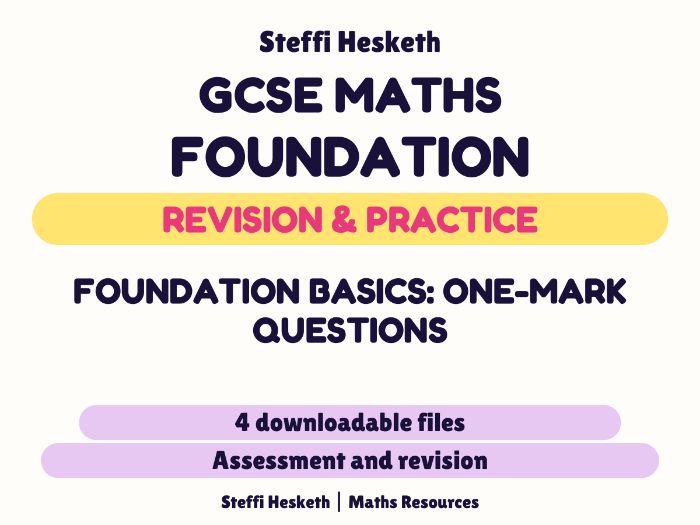 GCSE Foundation basics revision (1 markers Revision)