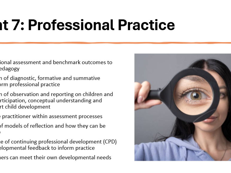 Element 7 T Level Education and Early Years