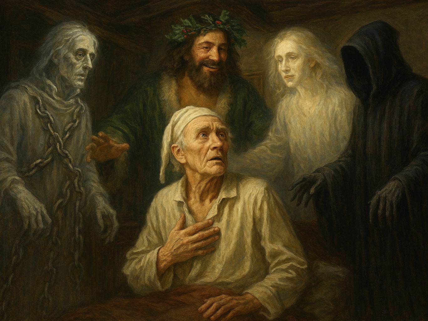 A Christmas Carol - Cover Work - Key Scenes