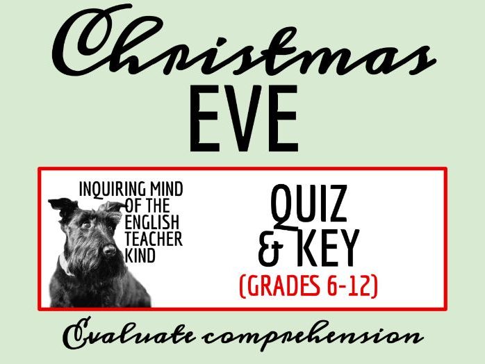 "Christmas Eve" by Guy de Maupassant Quiz and Answer Key | Holiday Short Story