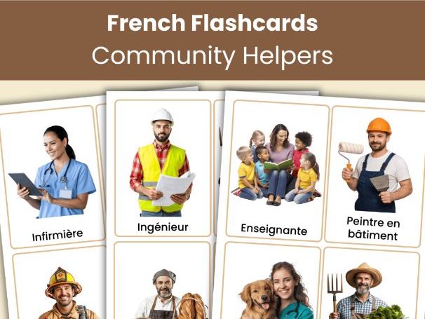 French Jobs and Occupations Flashcards | 44 Printable Cards