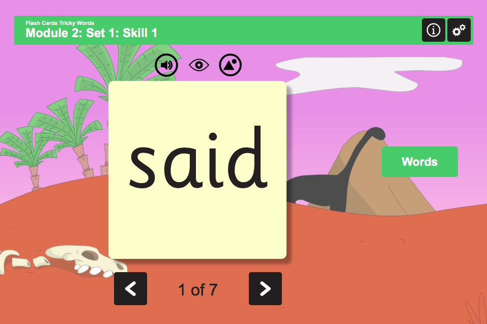 Tricky Words Interactive Flash Cards - Phase 4 Set 1